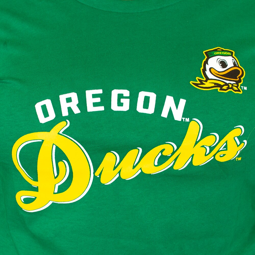 Arched Oregon, Champion, Green, Scoop Neck, Cotton, Women, Long sleeve, T-Shirt, 959479